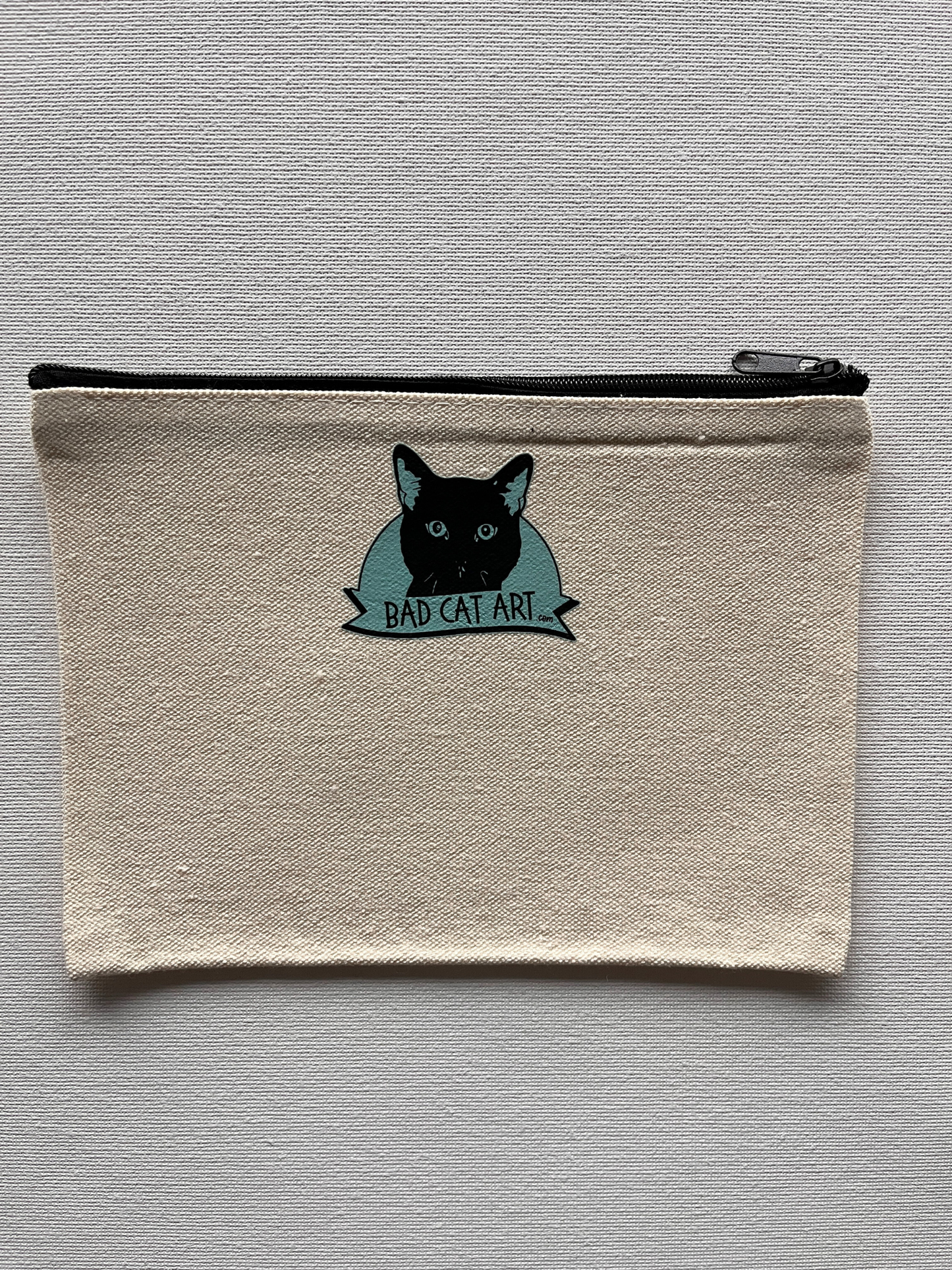 Natural Bite Me Tiger Canvas Pouch