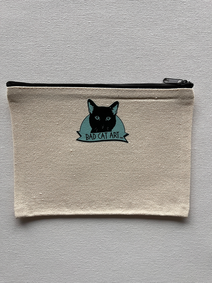 Natural Bite Me Tiger Canvas Pouch