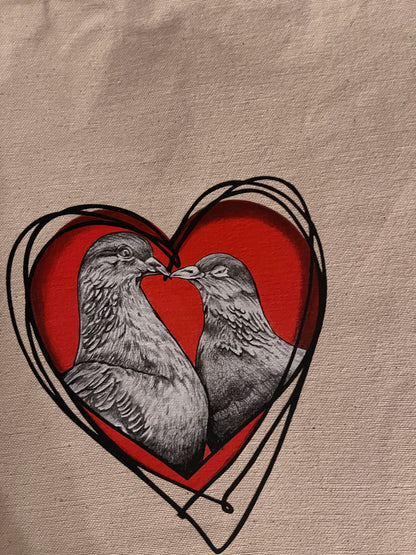 Love Birds Tote Bag