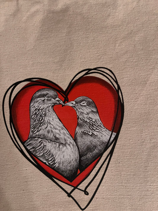 Love Birds Tote Bag