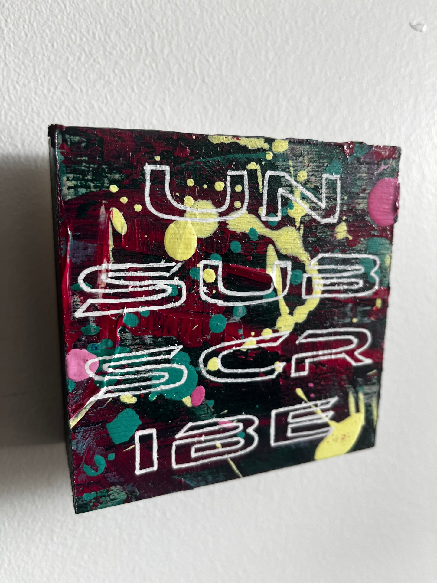 Colorful graffiti-style text on a black background